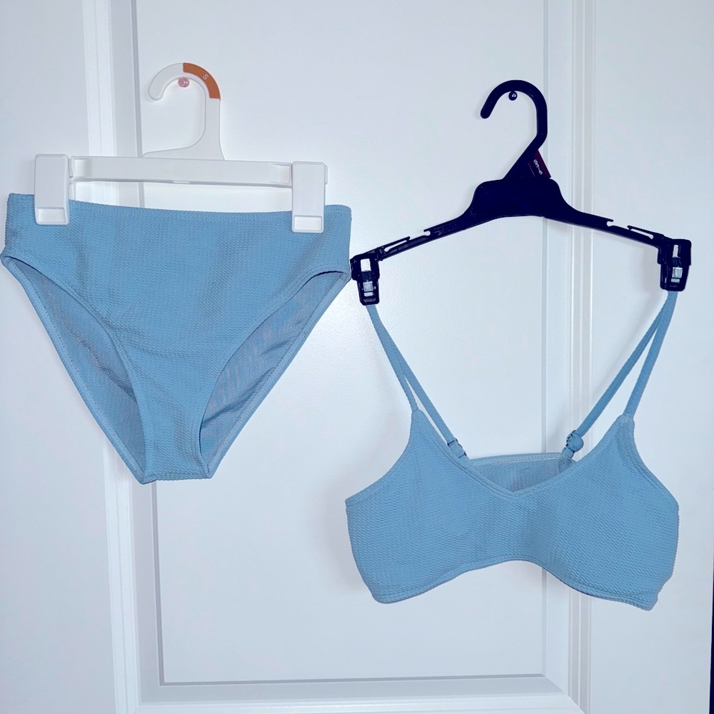 SHEIN size XS baby blue bikini set!